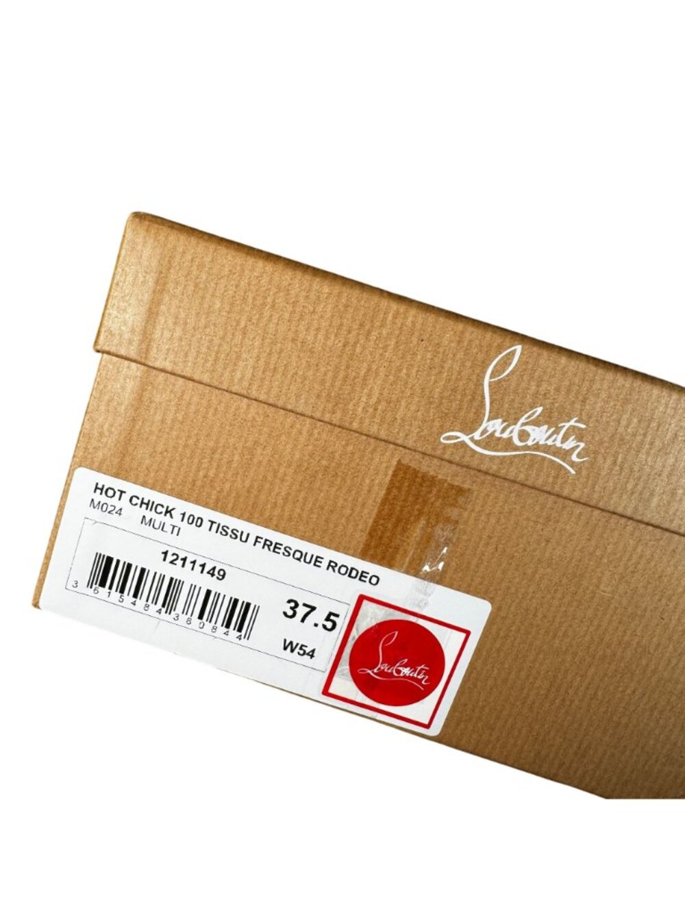 Christian Louboutin Hot Chick 100 Tissu Fresque Rodeo Pointed Pumps Size EU 37.5 - Picture 12 of 12